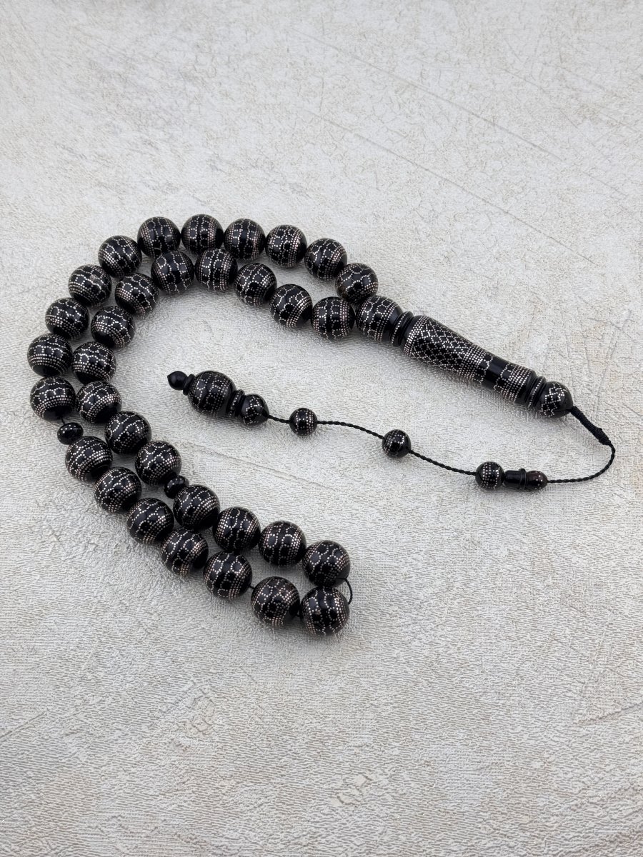 مسبحة فضة مكي قديم – يسر دك نادر وفاخر