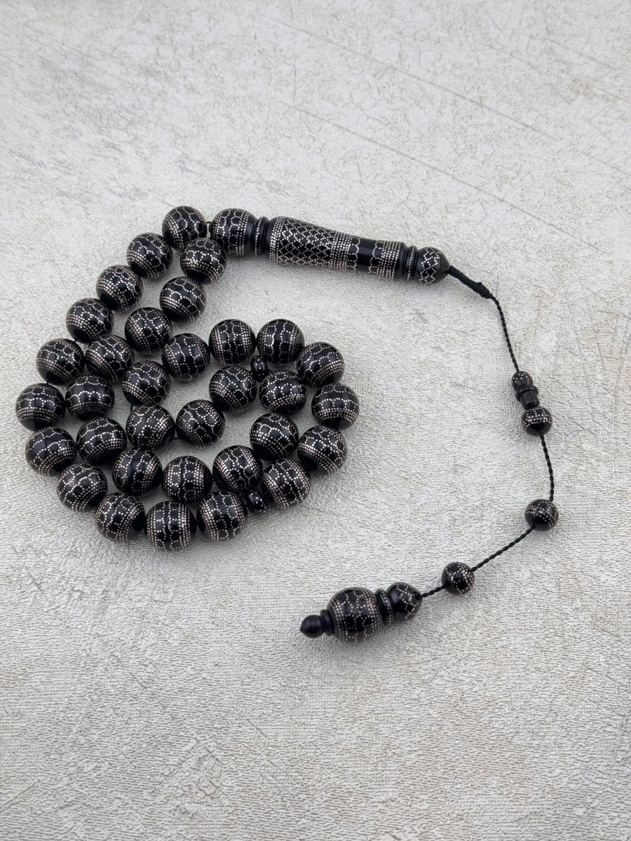 مسبحة فضة مكي قديم – يسر دك نادر وفاخر