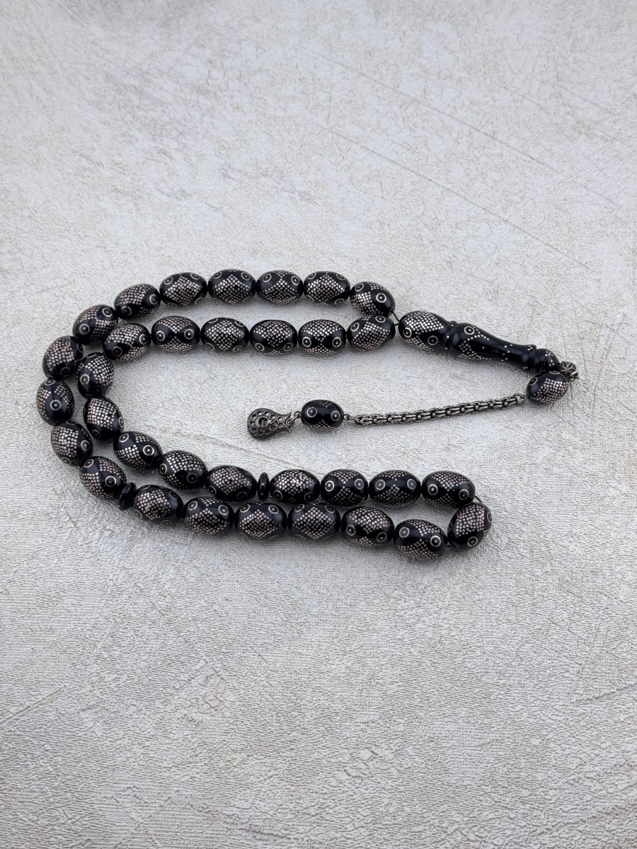 مسبحة فضة مصرية قديمة – يسر دك فاخر وأنيق