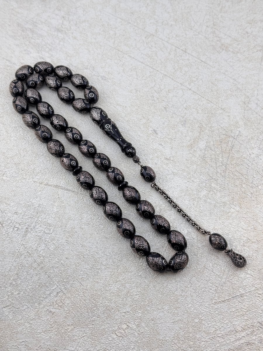 مسبحة فضة مصرية قديمة – يسر دك فاخر وأنيق