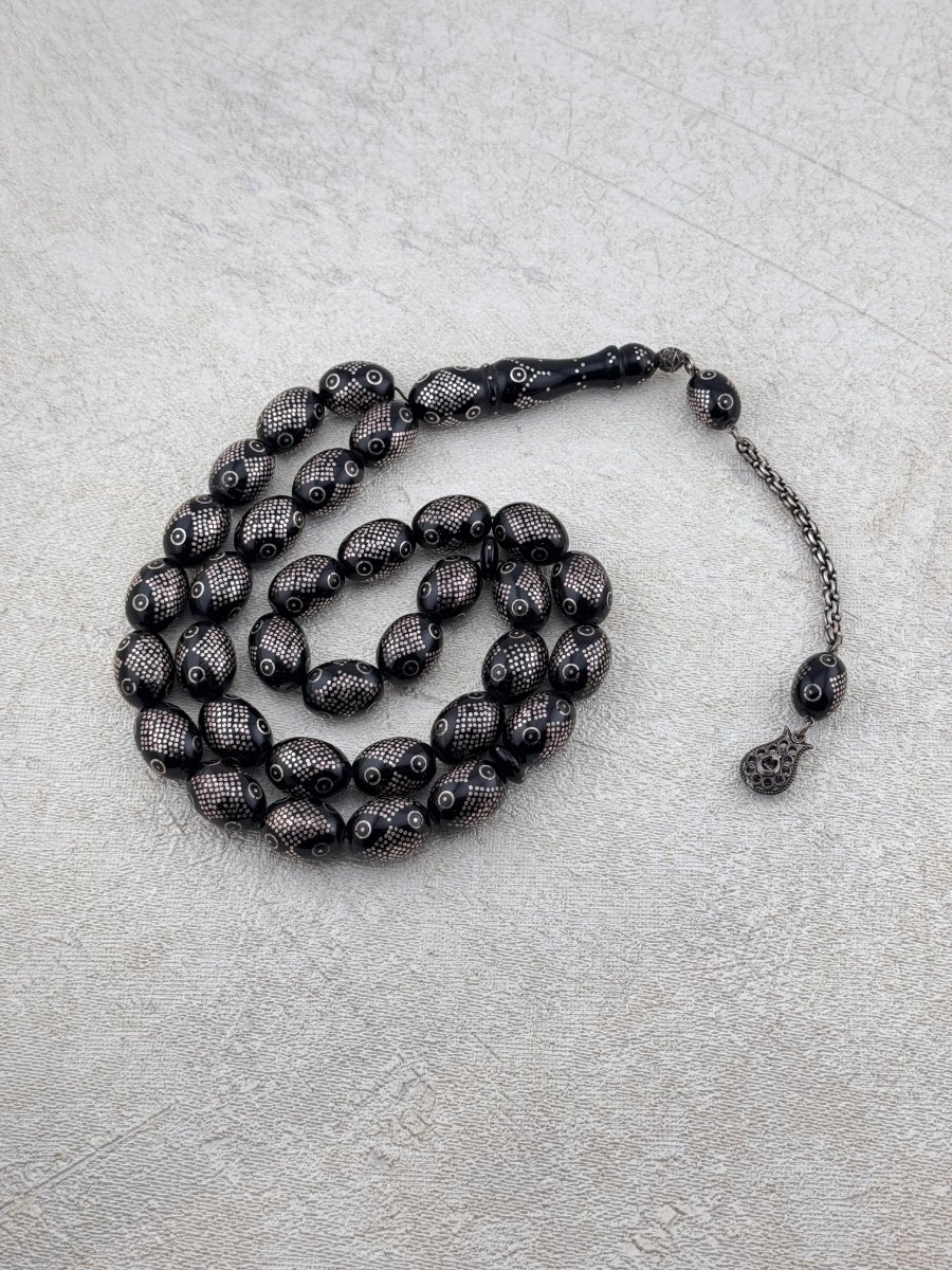 مسبحة فضة مصرية قديمة – يسر دك فاخر وأنيق