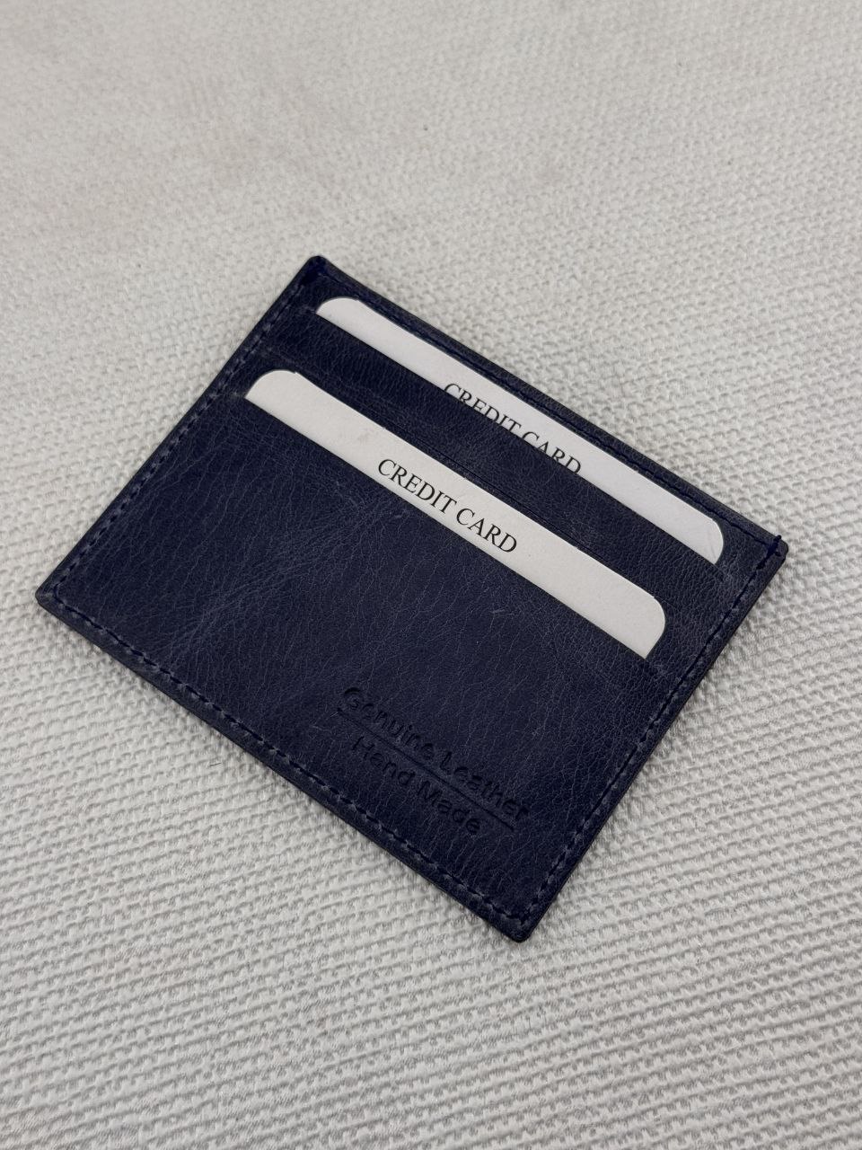 محفظة هويات جلد طبيعي