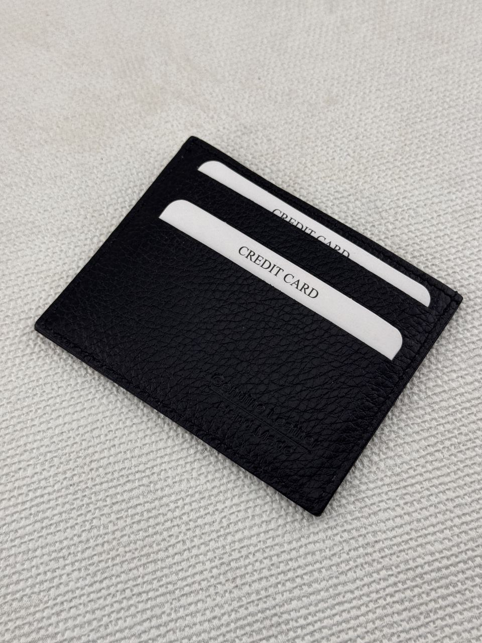 محفظة هويات جلد طبيعي