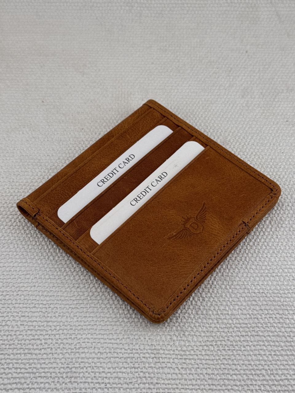 محفظة هويات جلد طبيعي