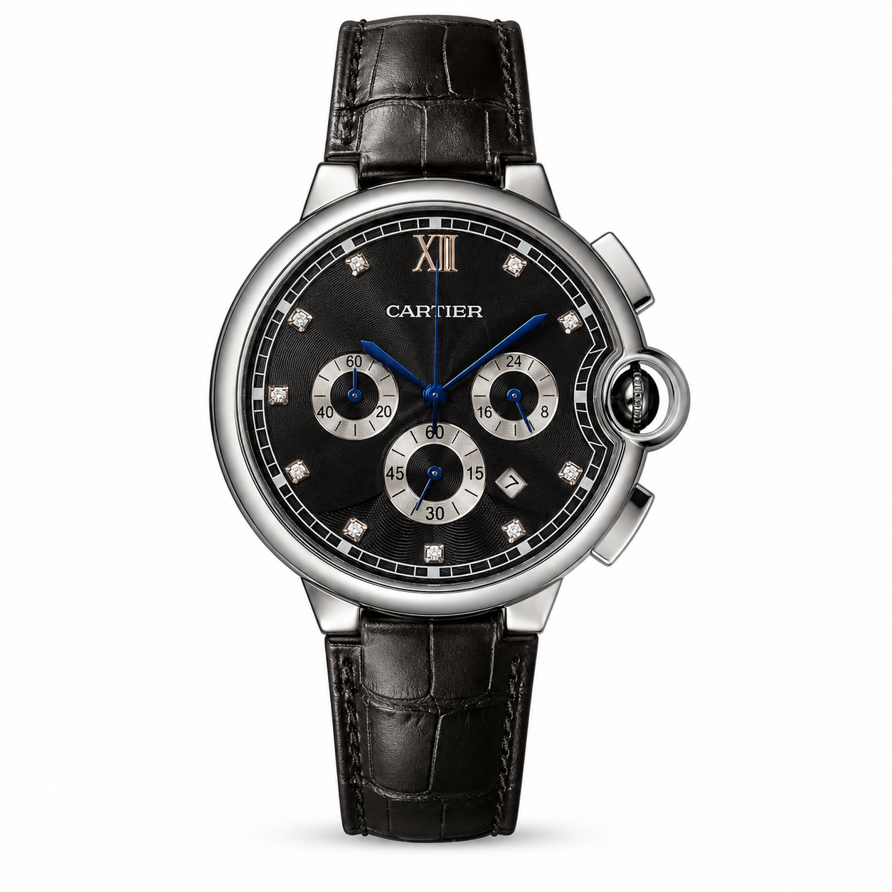 ساعة cartier رجالية جلد 682