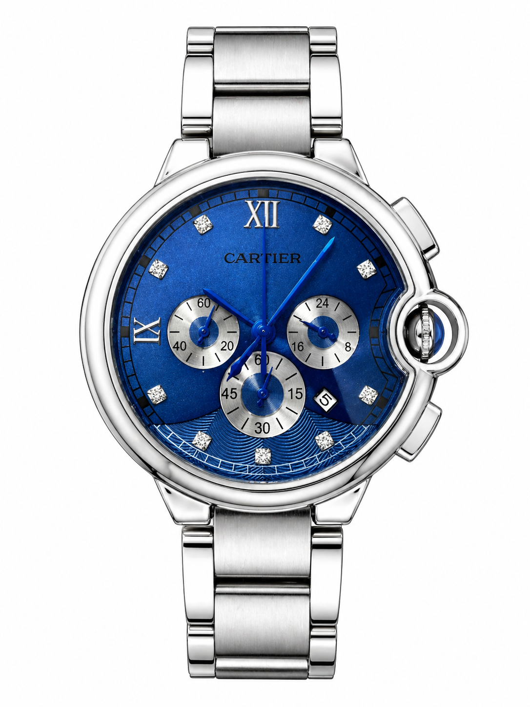ساعة cartier رجالية حديد 543